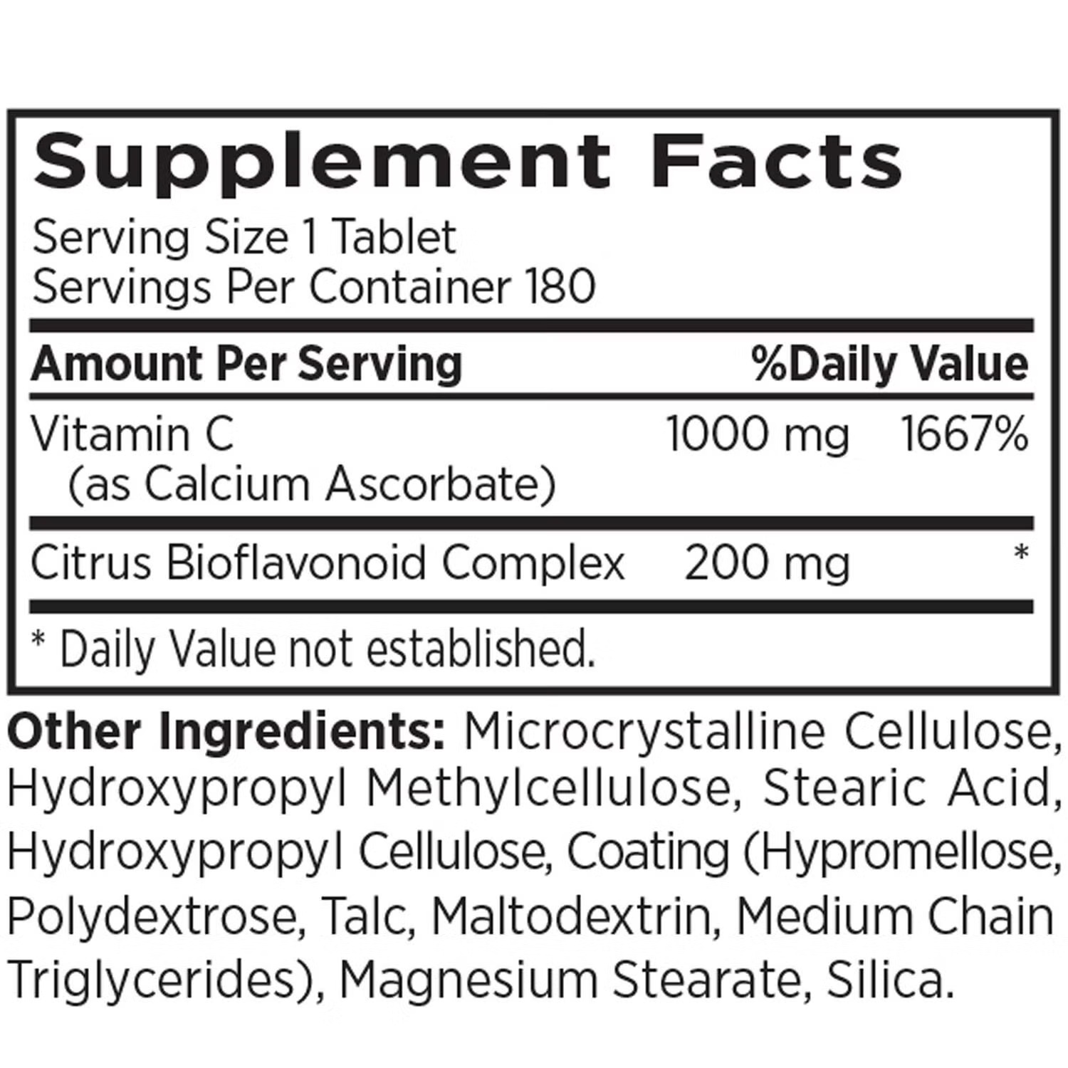 Vitamin C ® - 180 Tablets (190 Servings) 4 Vitamin C ® - 180 Tablets (190 Servings)