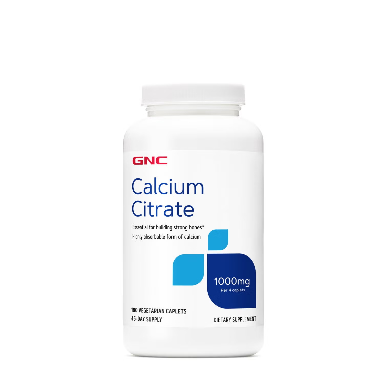 Calcium Citrate 1000mg - 180 Caplets (90 Servings)
