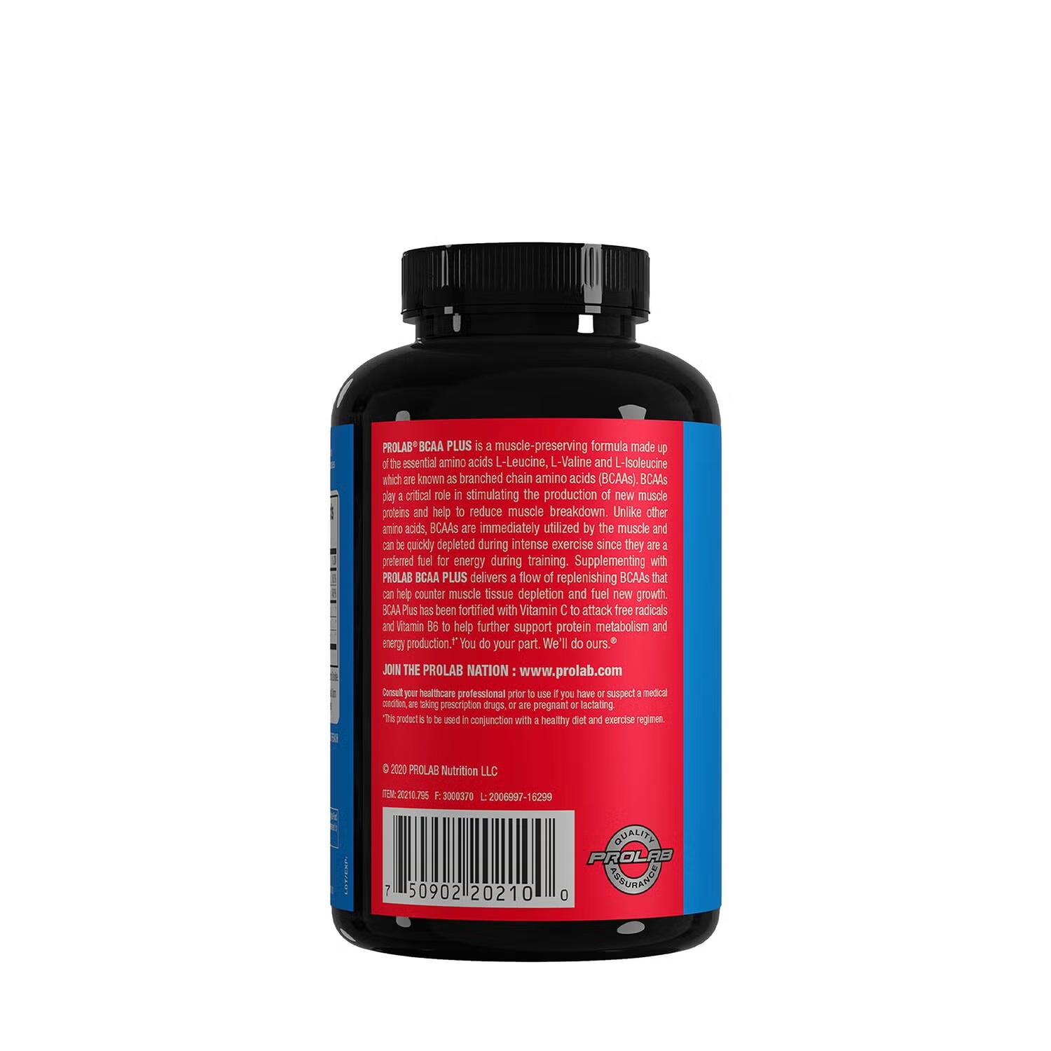 BCAA Plus - 180 Capsules (30 Servings)