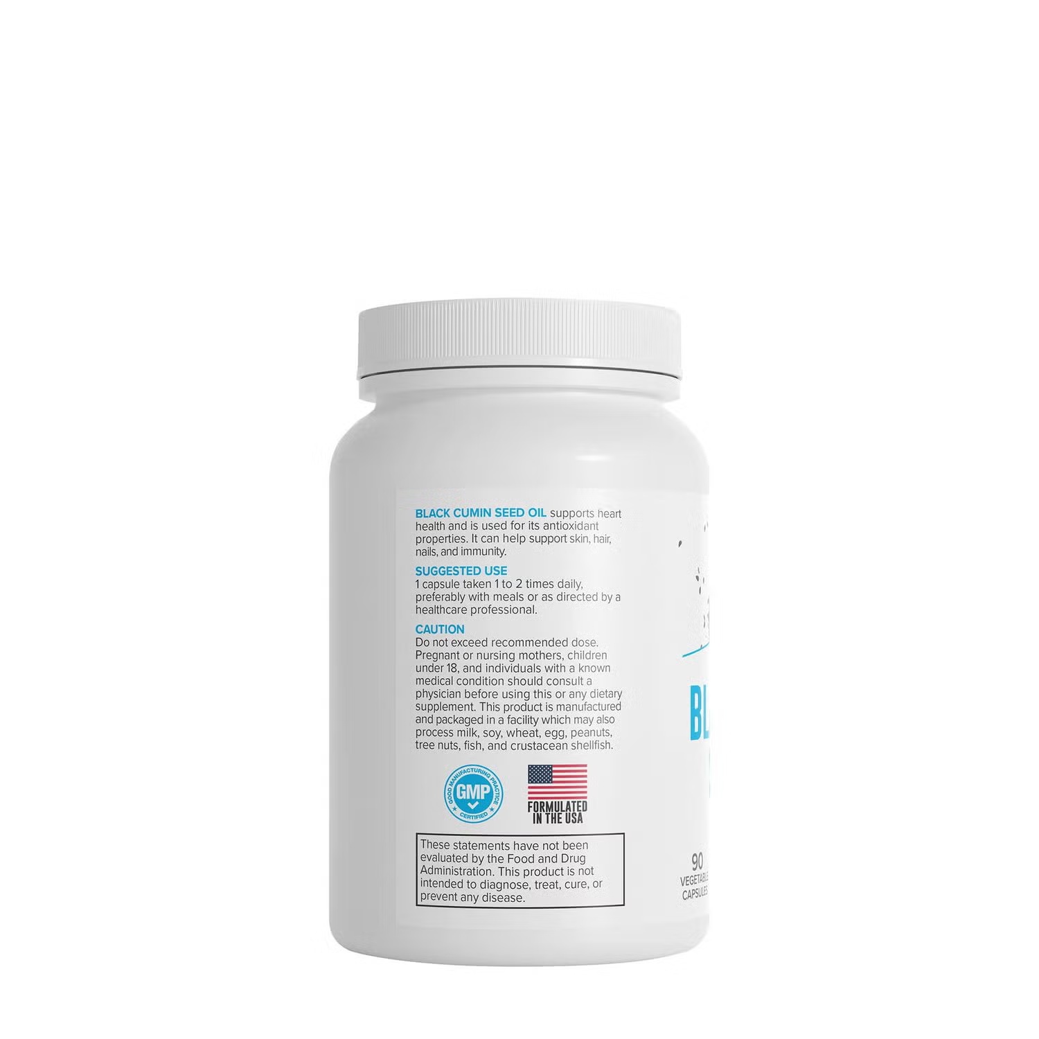 Black Cumin Seed Oil 500mg - 90 Capsules (90 Servings)