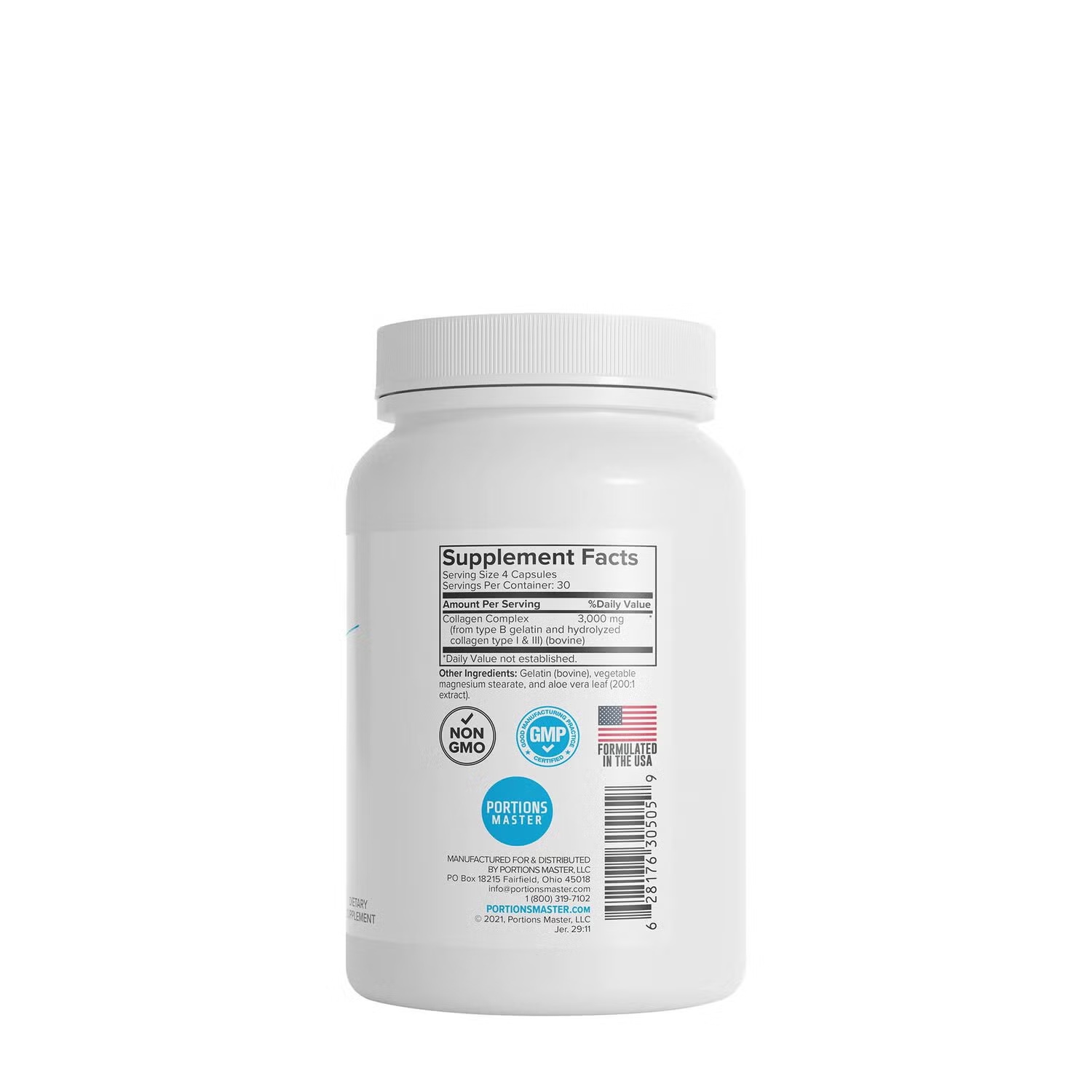 Collagen 3000mg - 120 Capsules (30 Servings)
