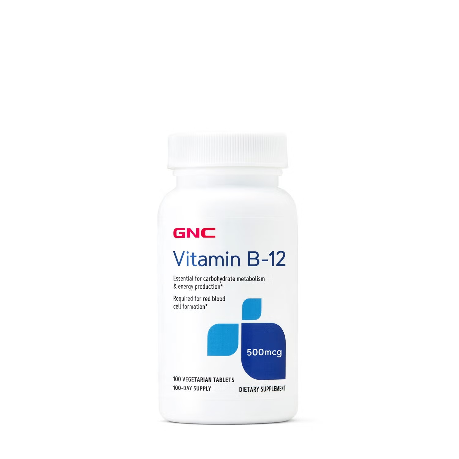 Vitamin B-12 500 mcg - 100 Tablets (100 Servings)