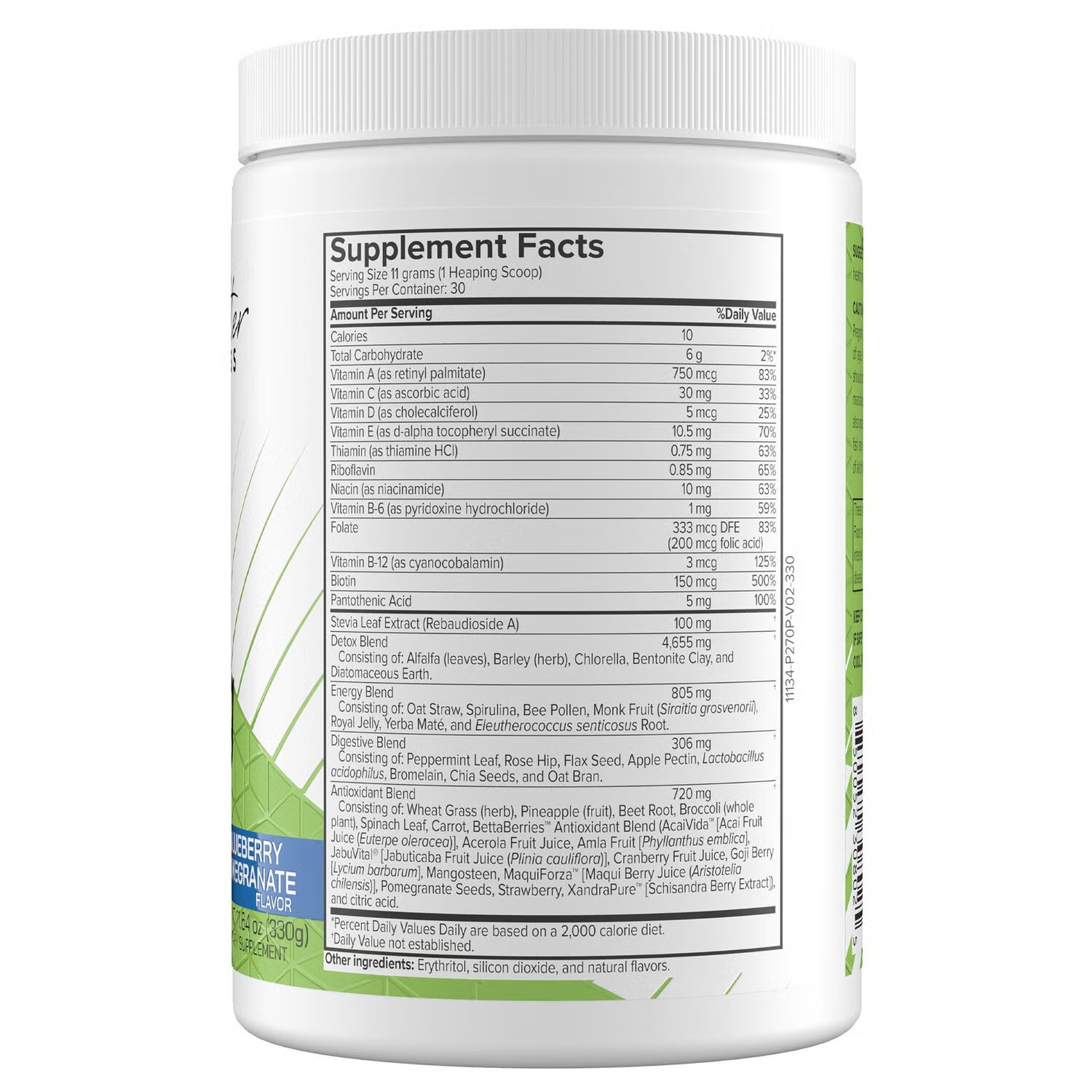 Cleansing Support Detox King - Blueberry Pomegranate - 11.64 oz (30 Servings)