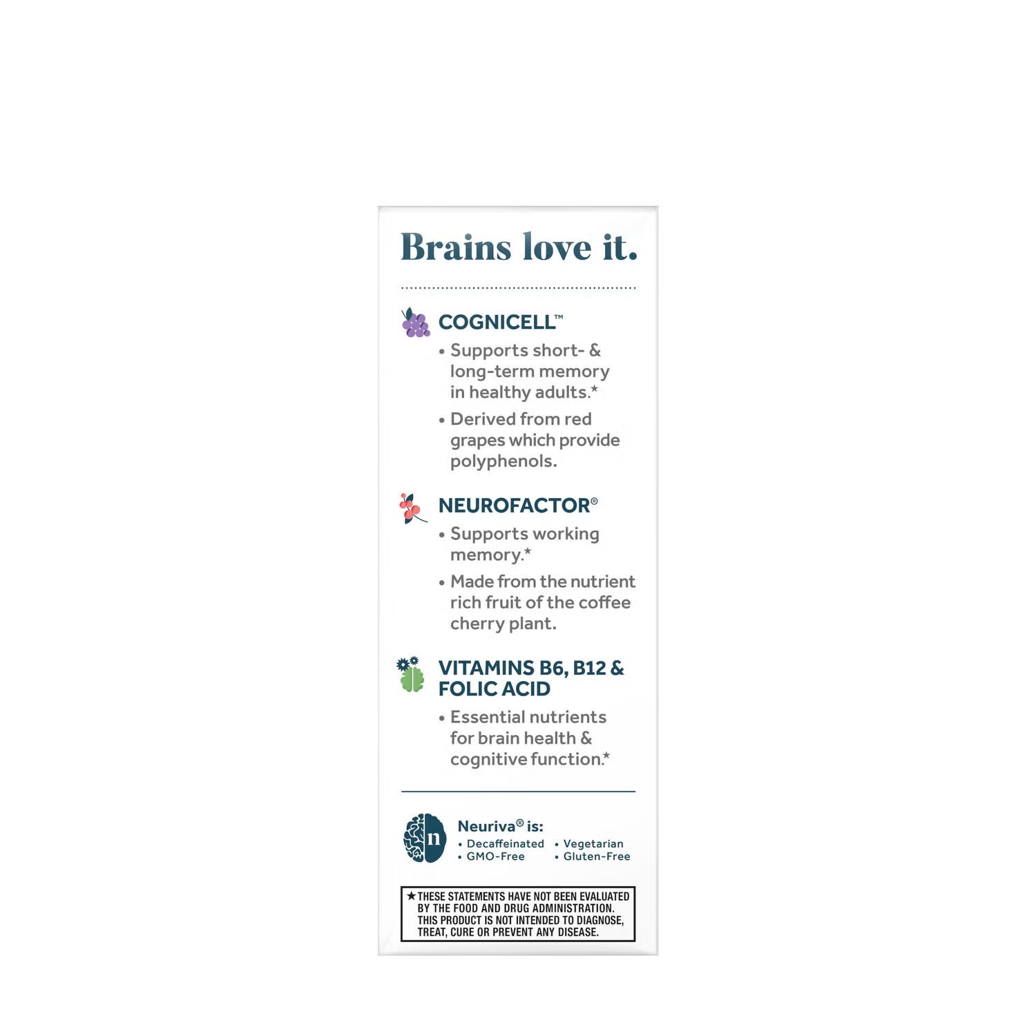 Brain Health* Memory 3D - 30 Capsules (30 Servings)