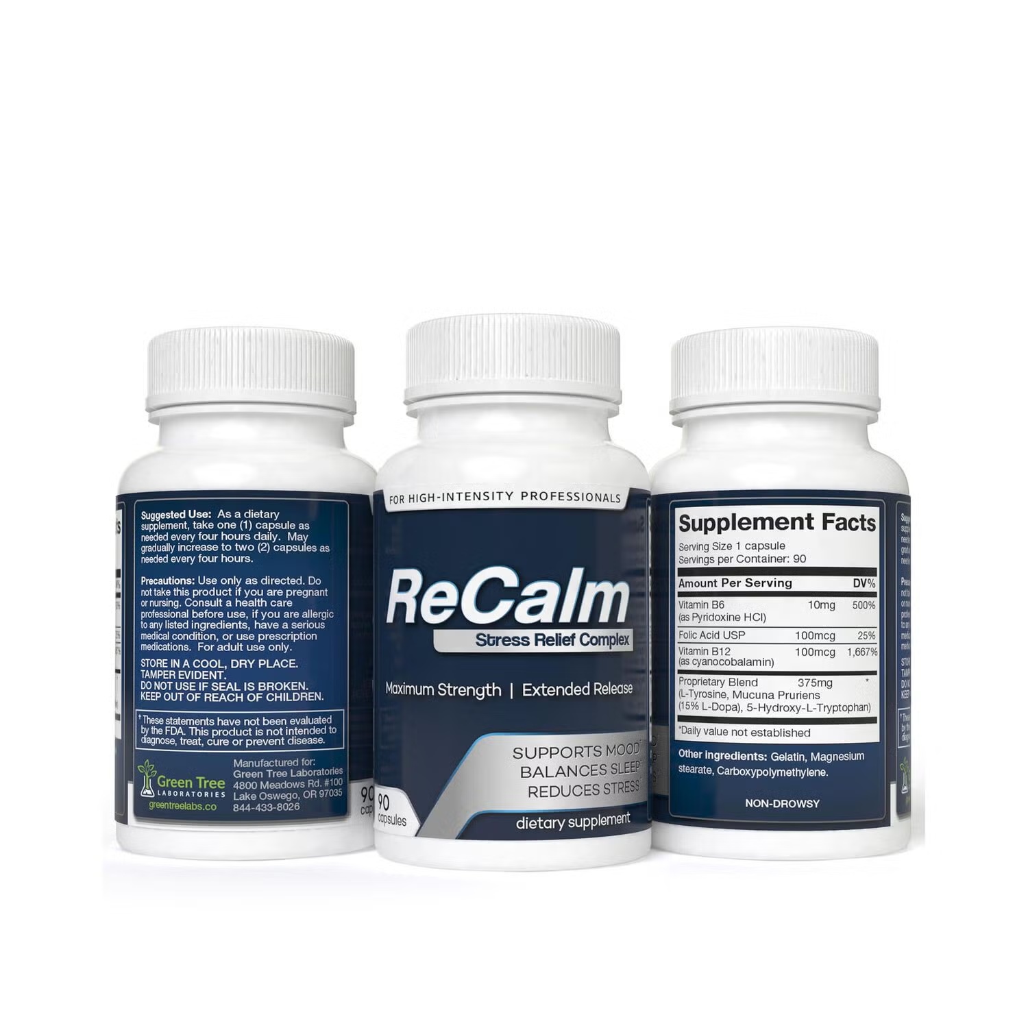 Stress Relief Complex - 90 Capsules (90 Servings) 6 Stress Relief Complex - 90 Capsules (90 Servings)
