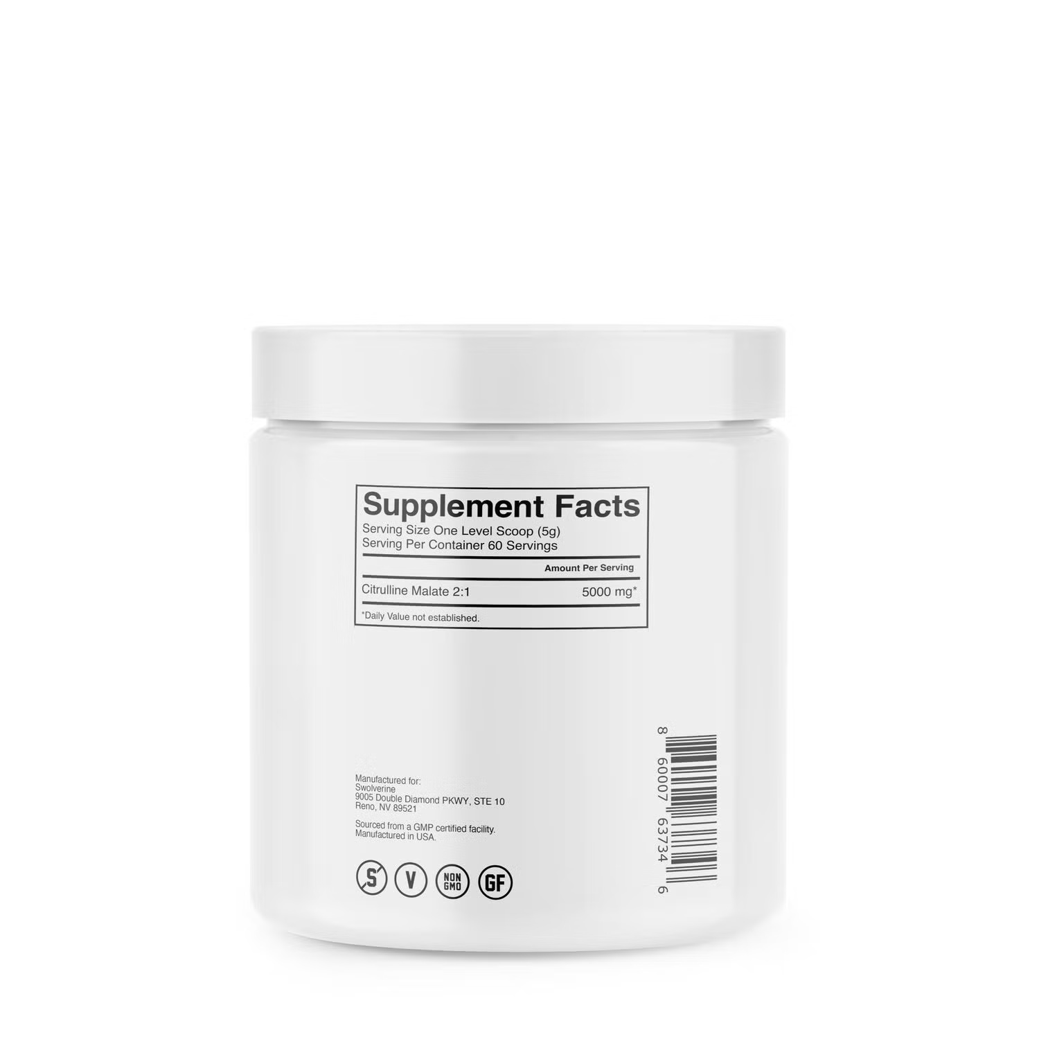 Citrulline Malate - Unflavored (60 Servings)