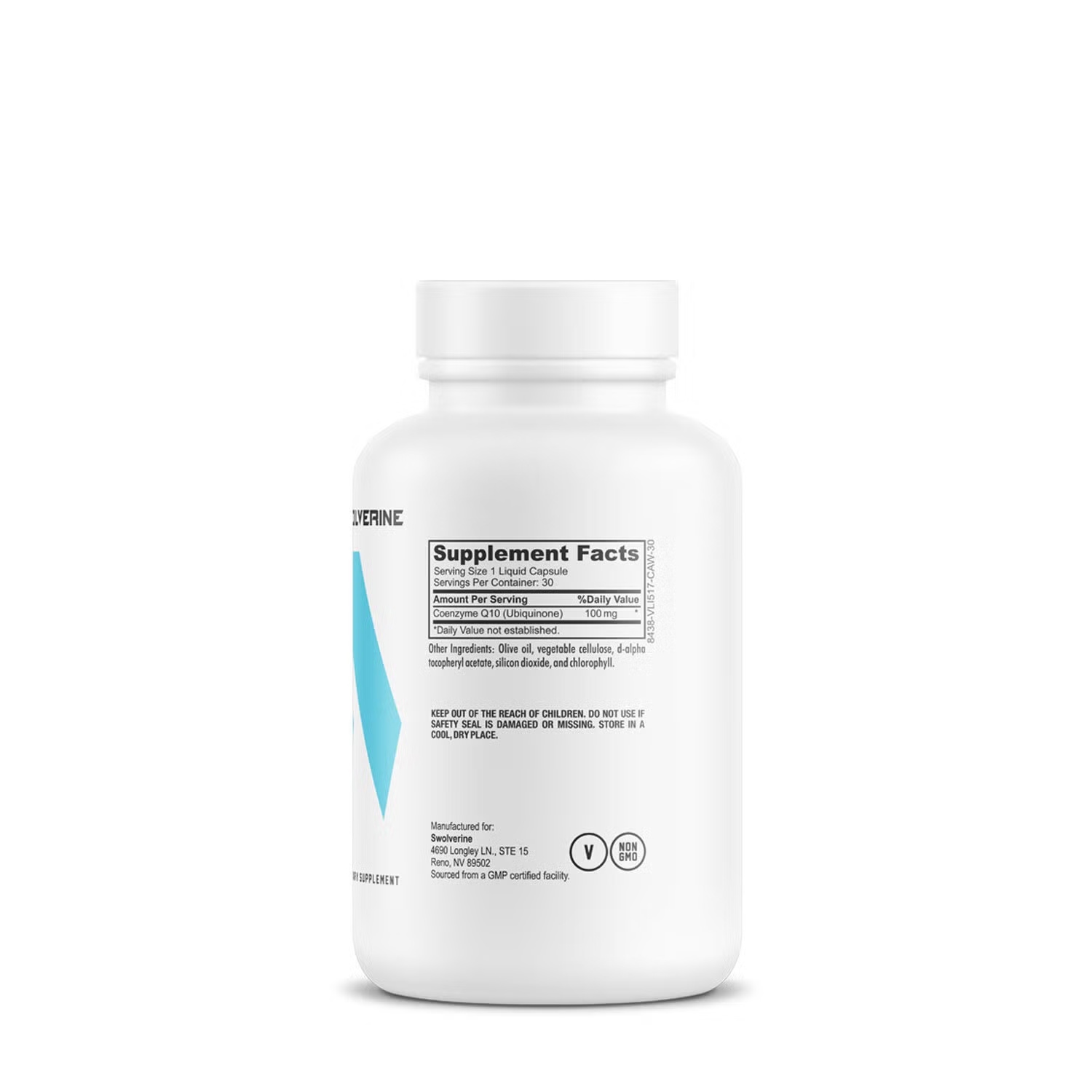 Coenzyme CoQ10 Capsules 100 mg - 30 Capsules (30 Servings)