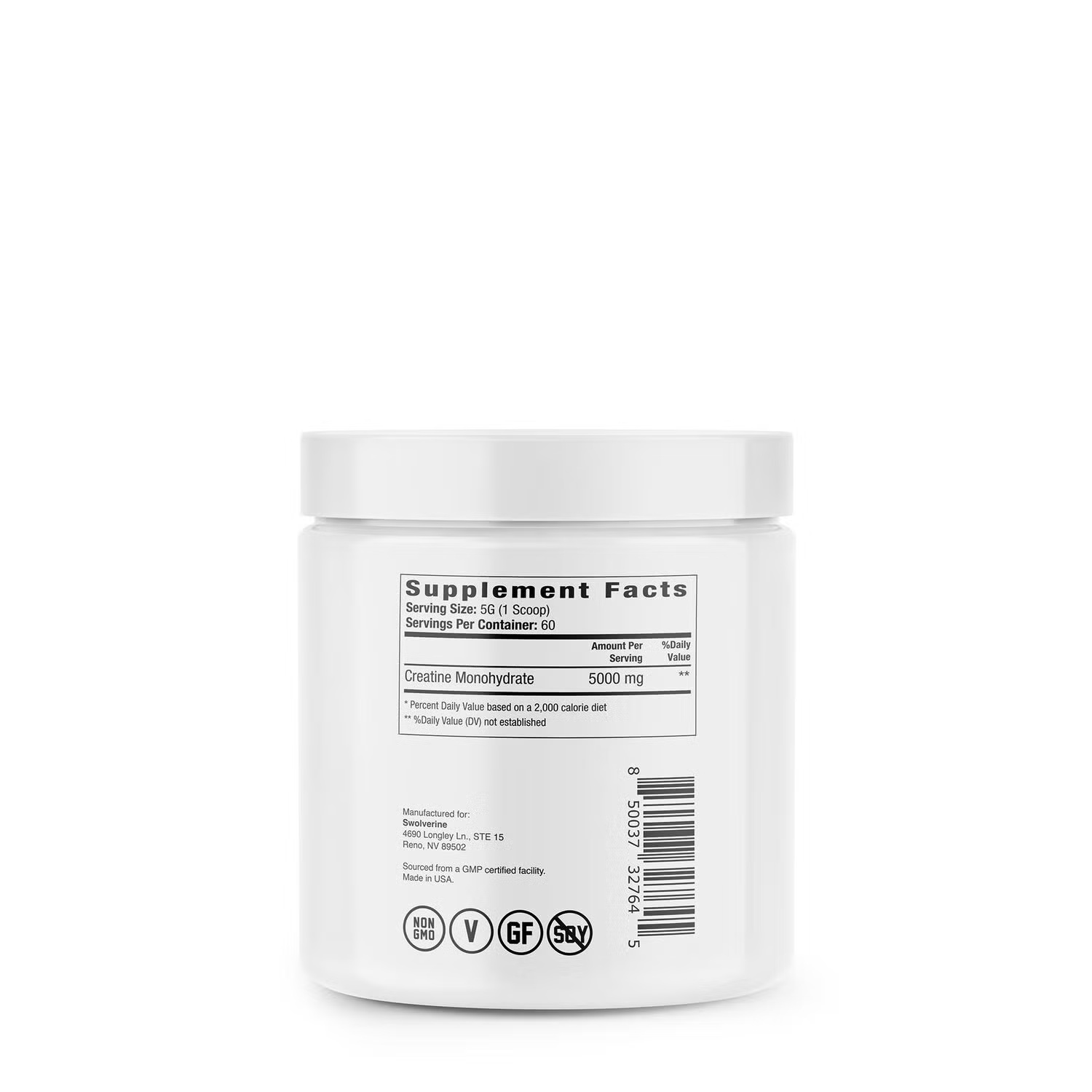 Creatine Monohydrate - Unflavored (60 Servings)