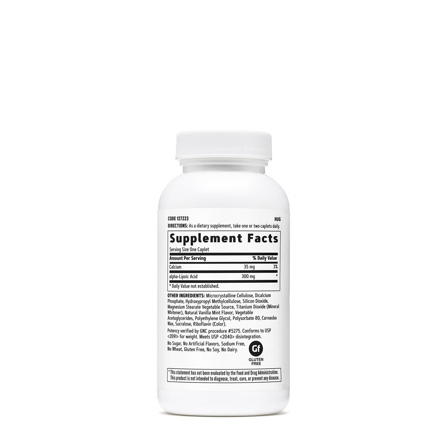 Alpha-Lipoic Acid 300 MG - 60 Caplets (60 Servings)