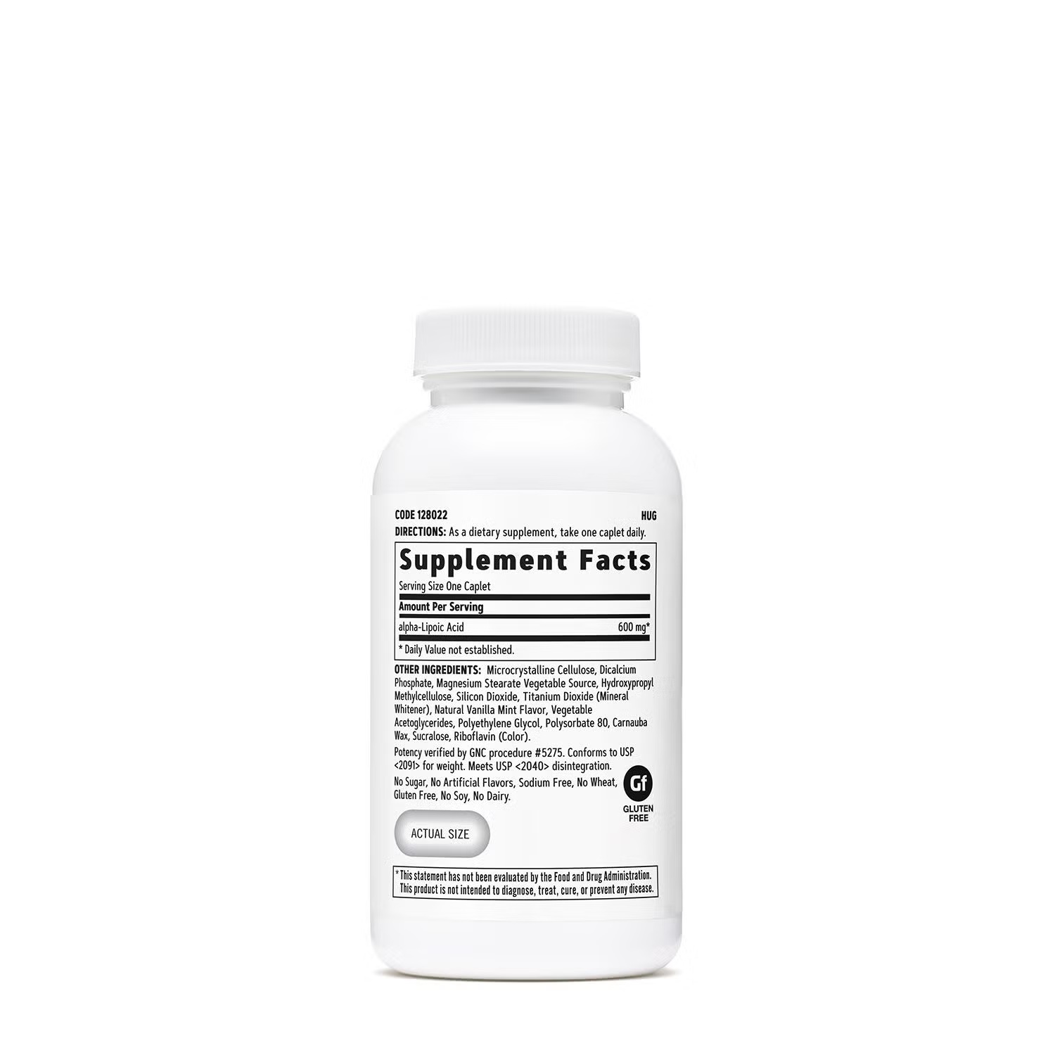alpha-Lipoic Acid - 60 Caplets (60 Servings)