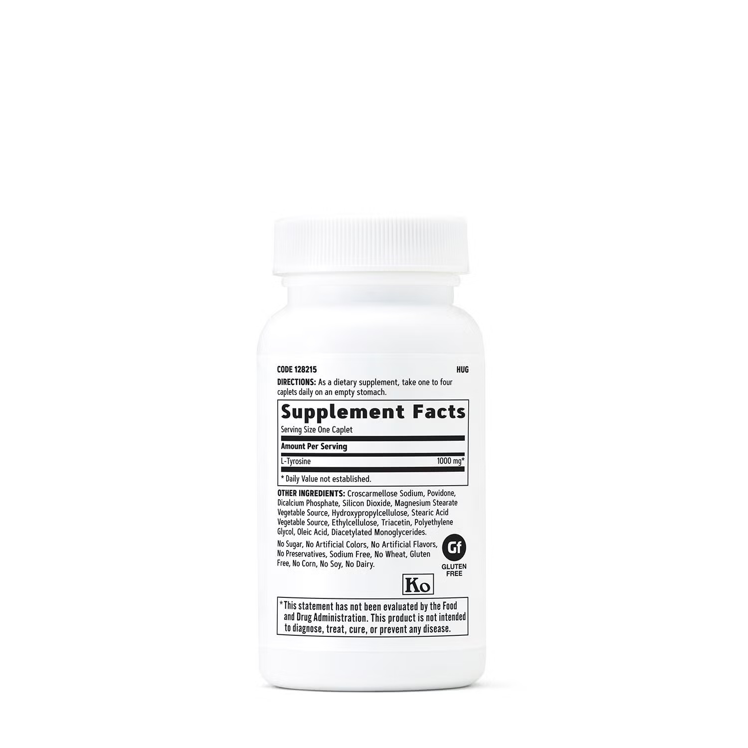 L-Tyrosine 1000 MG - 60 Caplets (60 Servings) 2 L-Tyrosine 1000 MG - 60 Caplets (60 Servings)
