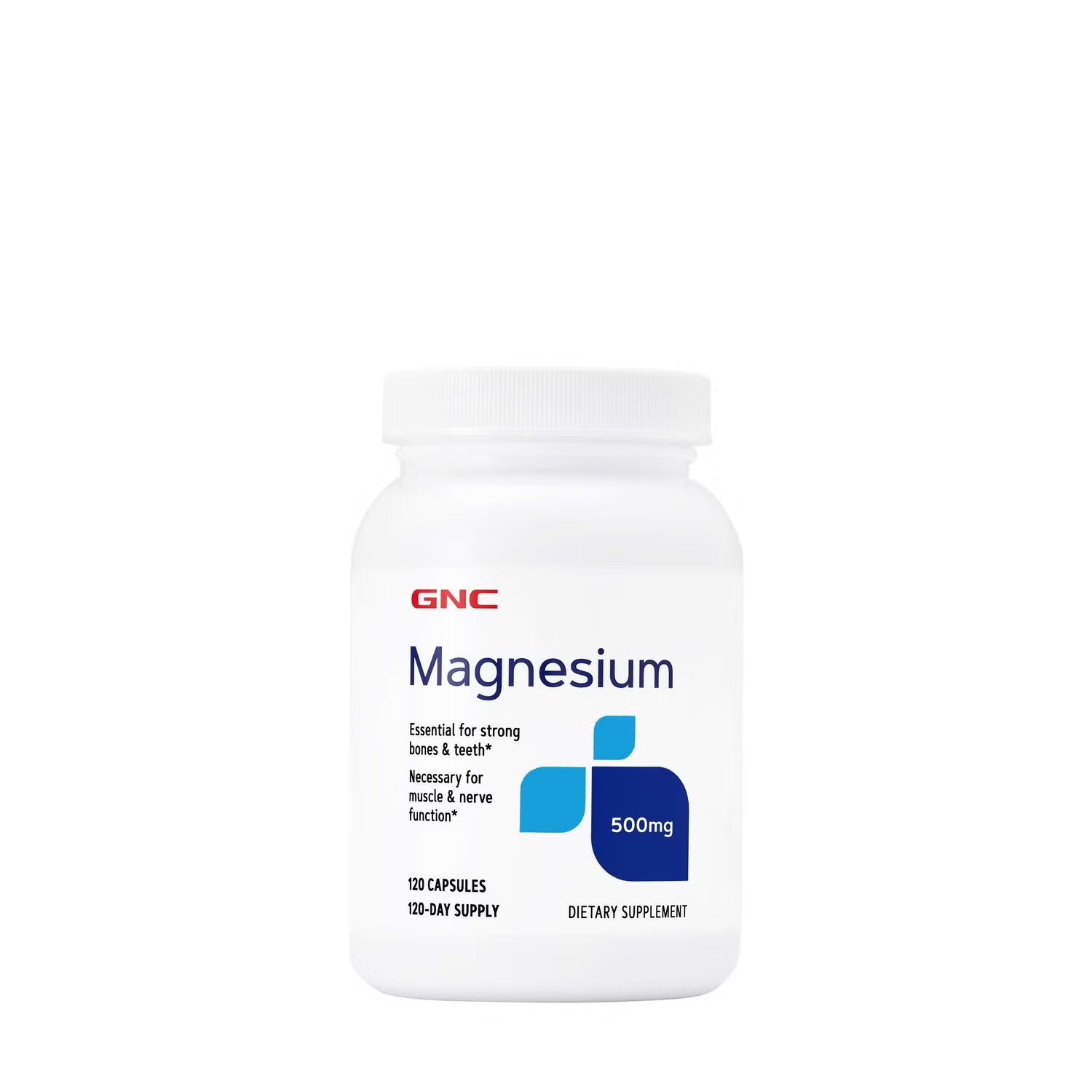 Magnesium Capsules 500mg - 120 Capsules (120 Servings)