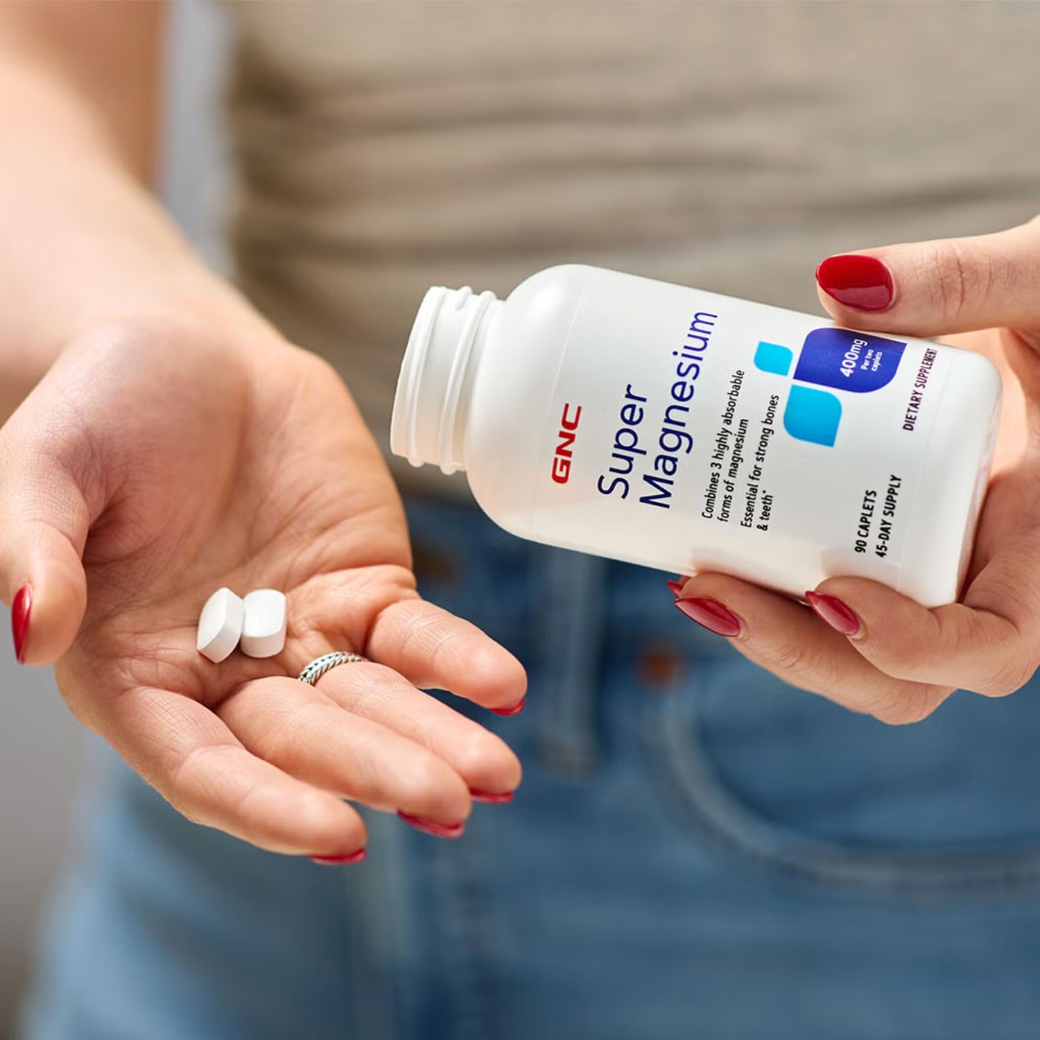 Super Magnesium 400 MG - 90 Caplets (45 Servings) 5 Super Magnesium 400 MG - 90 Caplets (45 Servings)
