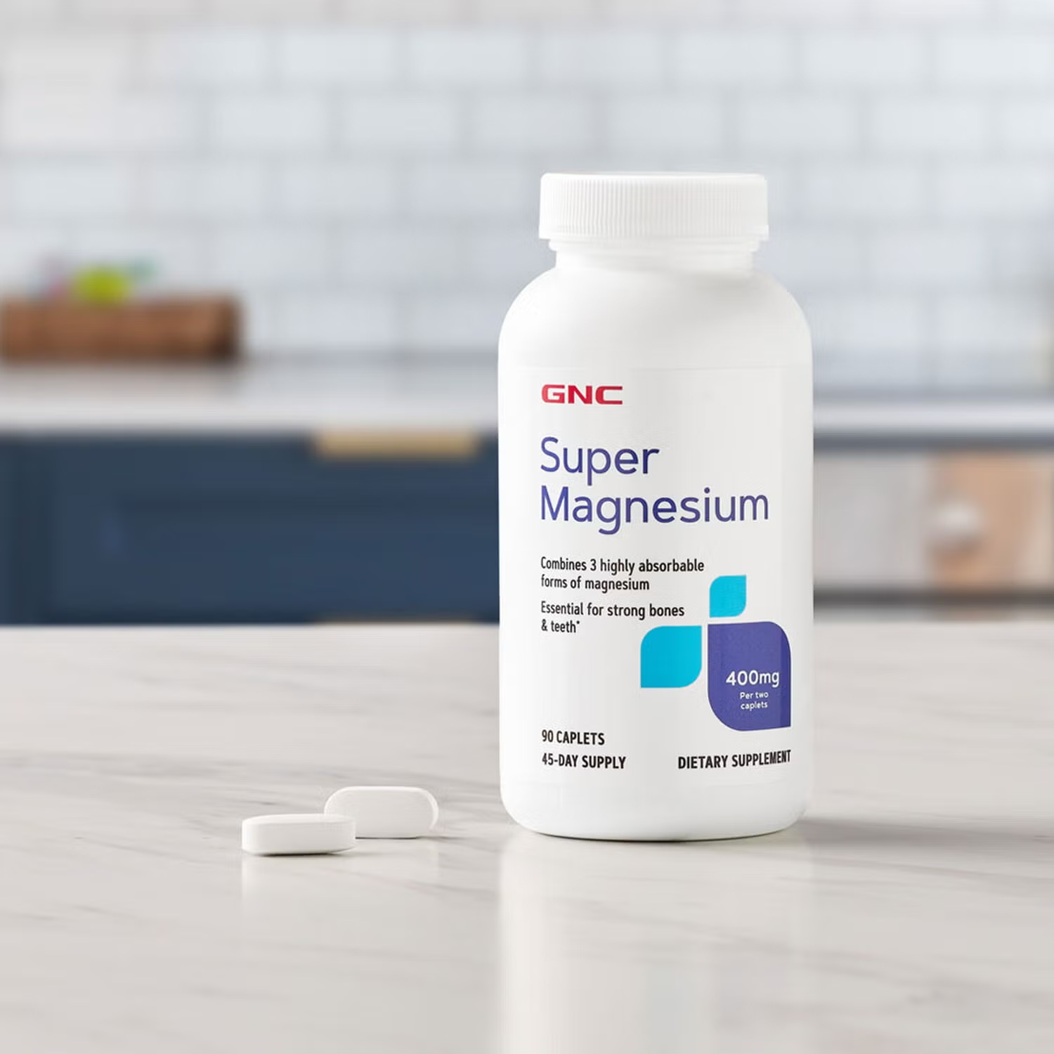 Super Magnesium 400 MG - 90 Caplets (45 Servings) 6 Super Magnesium 400 MG - 90 Caplets (45 Servings)