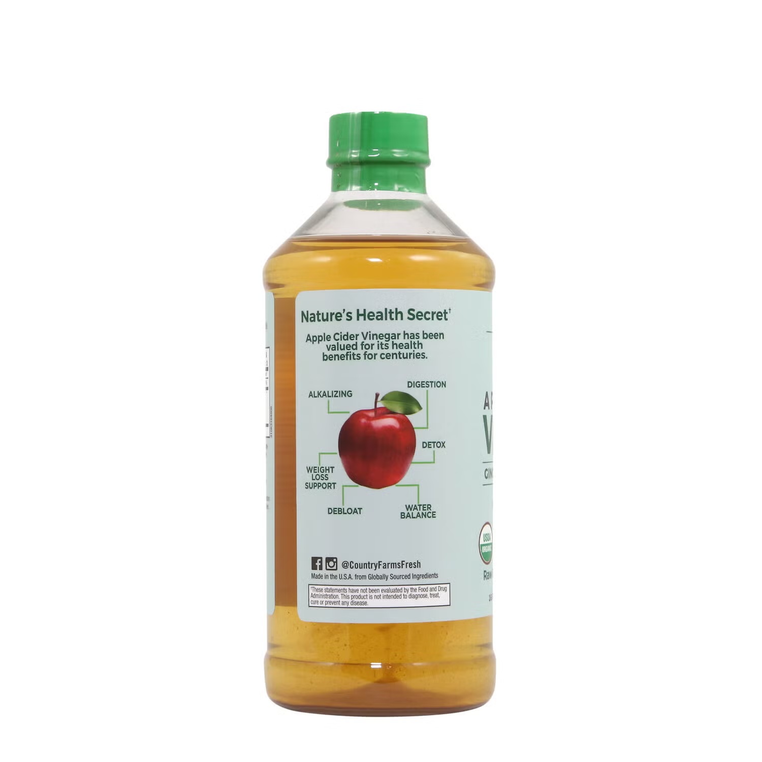 Organic Apple Cider Vinegar - Ginger, Cayenne & Maple - 16 fl oz. (32 Servings) 3 Organic Apple Cider Vinegar - Ginger, Cayenne & Maple - 16 fl oz. (32 Servings)