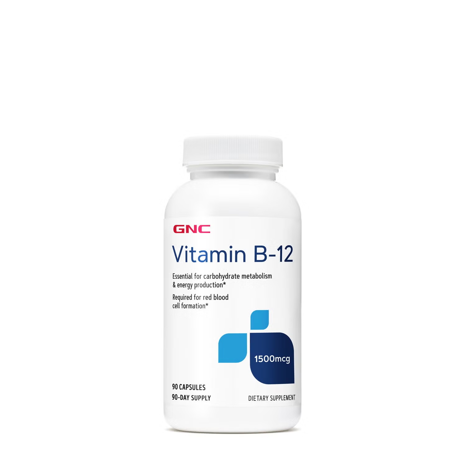 Vitamin B-12 1500 mcg - 90 Capsules (90 Servings)
