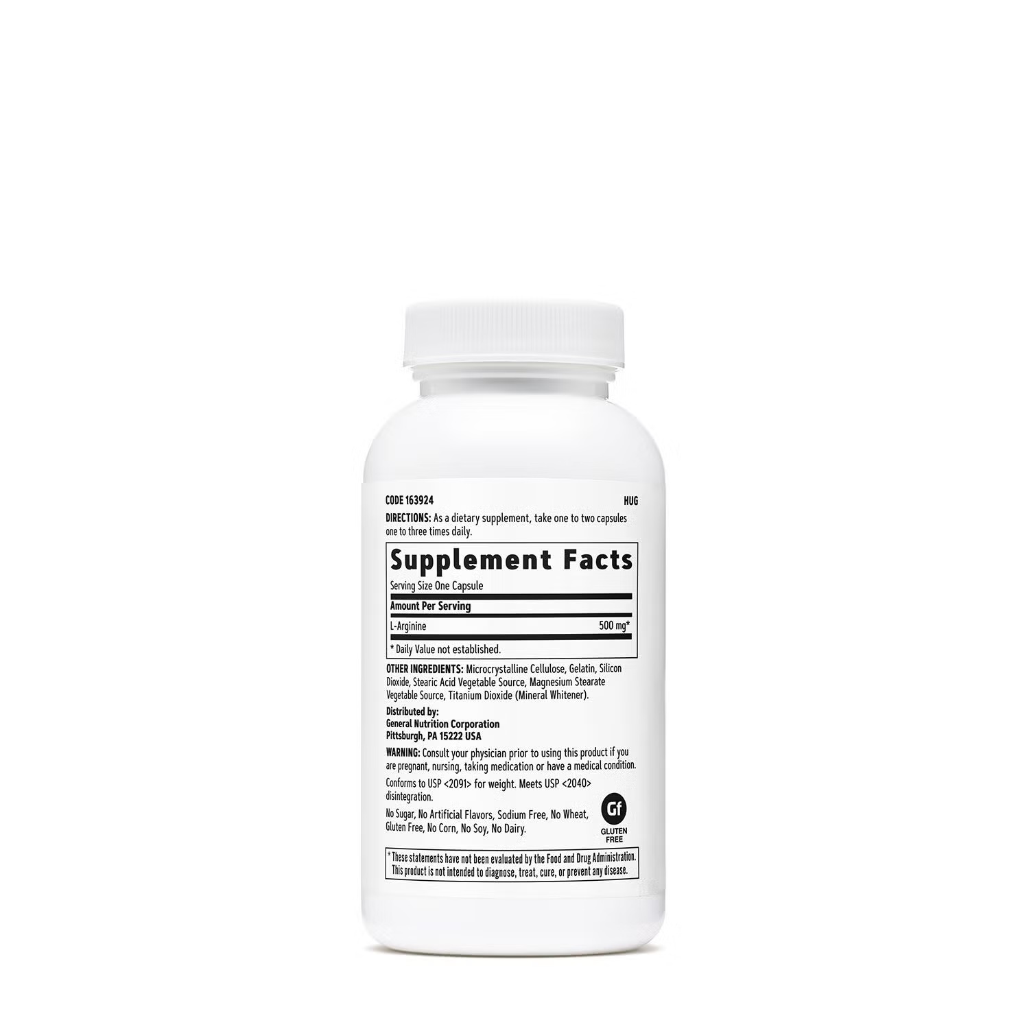 L-Arginine 500mg - 90 Capsules (90 Servings) 2 L-Arginine 500mg - 90 Capsules (90 Servings)