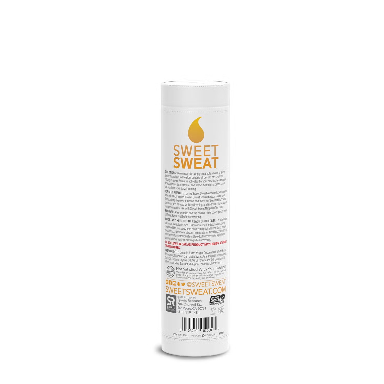 Workout Enhancer - Coconut - 6 oz. (1 Tube)