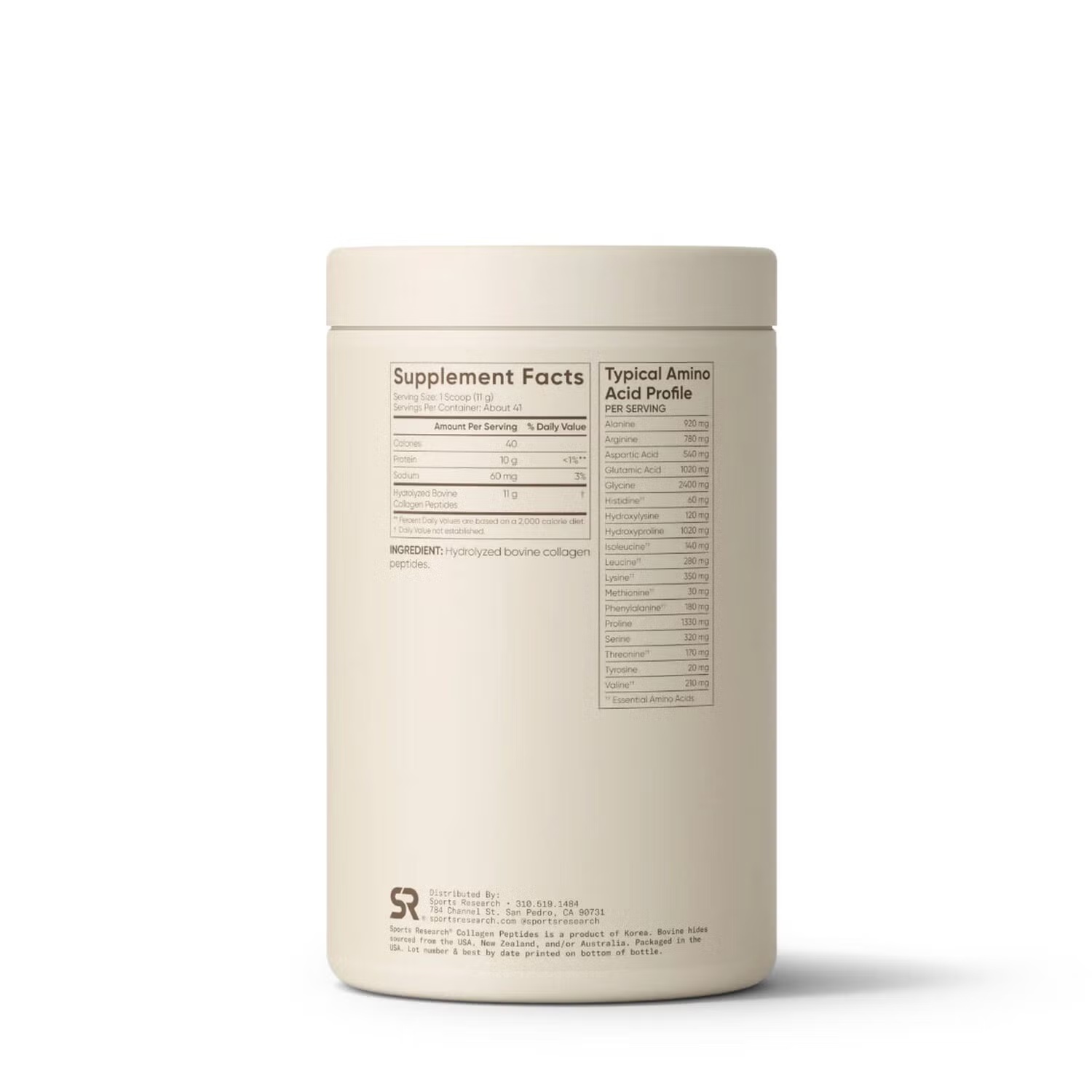 Collagen Peptides - Unflavored - 16 oz. (41 Servings)