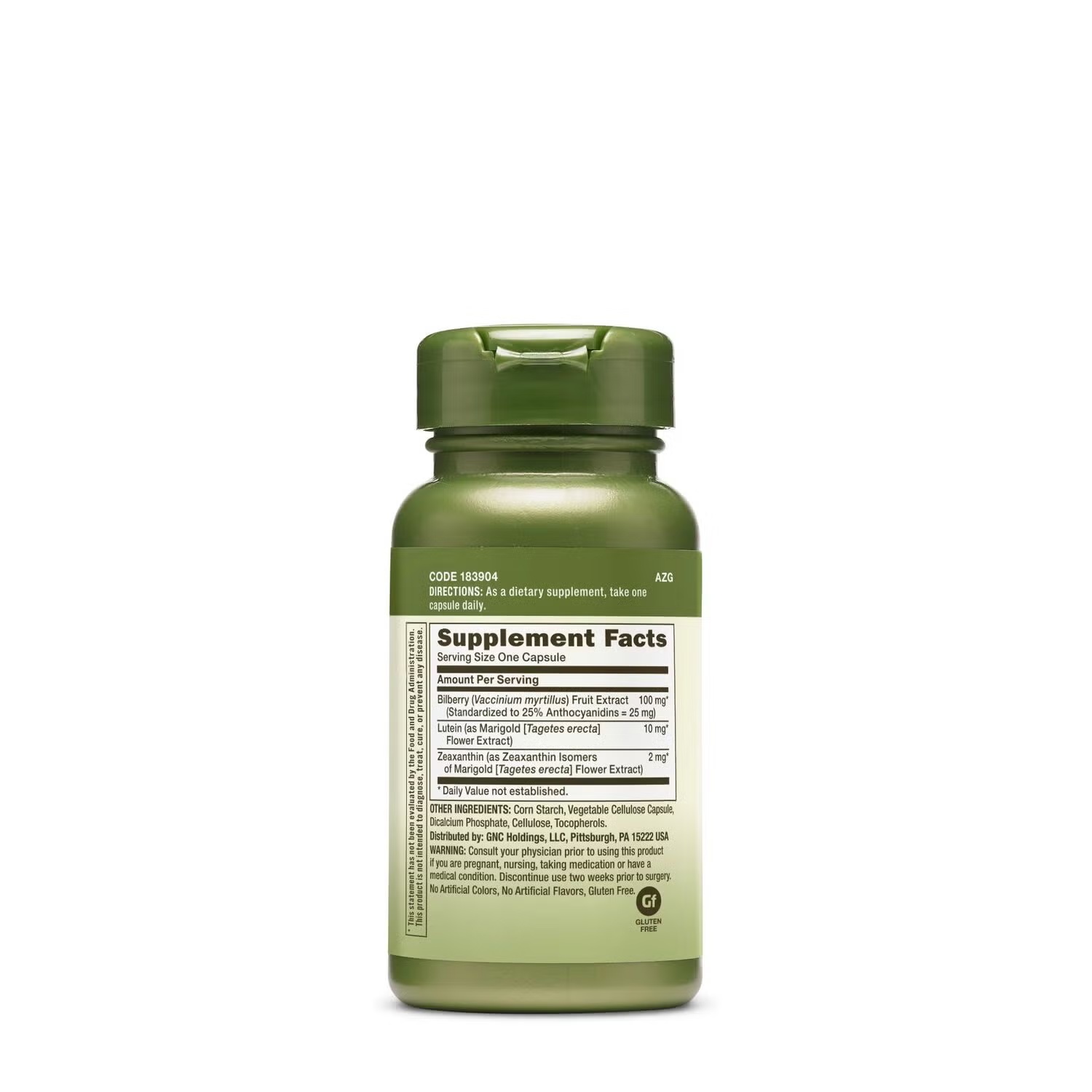 Bilberry Extract & Lutein - 60 Capsules (60 Servings)