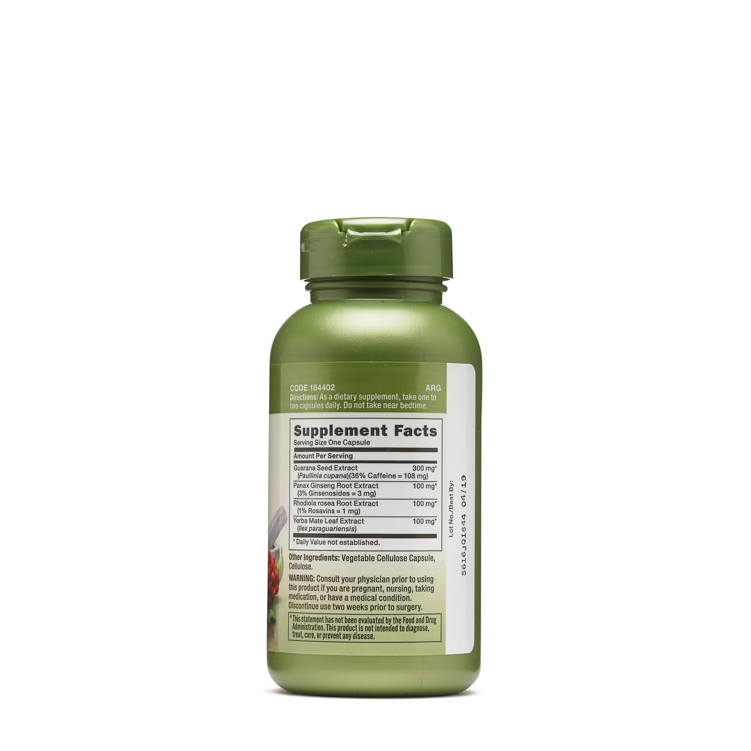 Energy Formula - 100 Capsules (100 Servings)