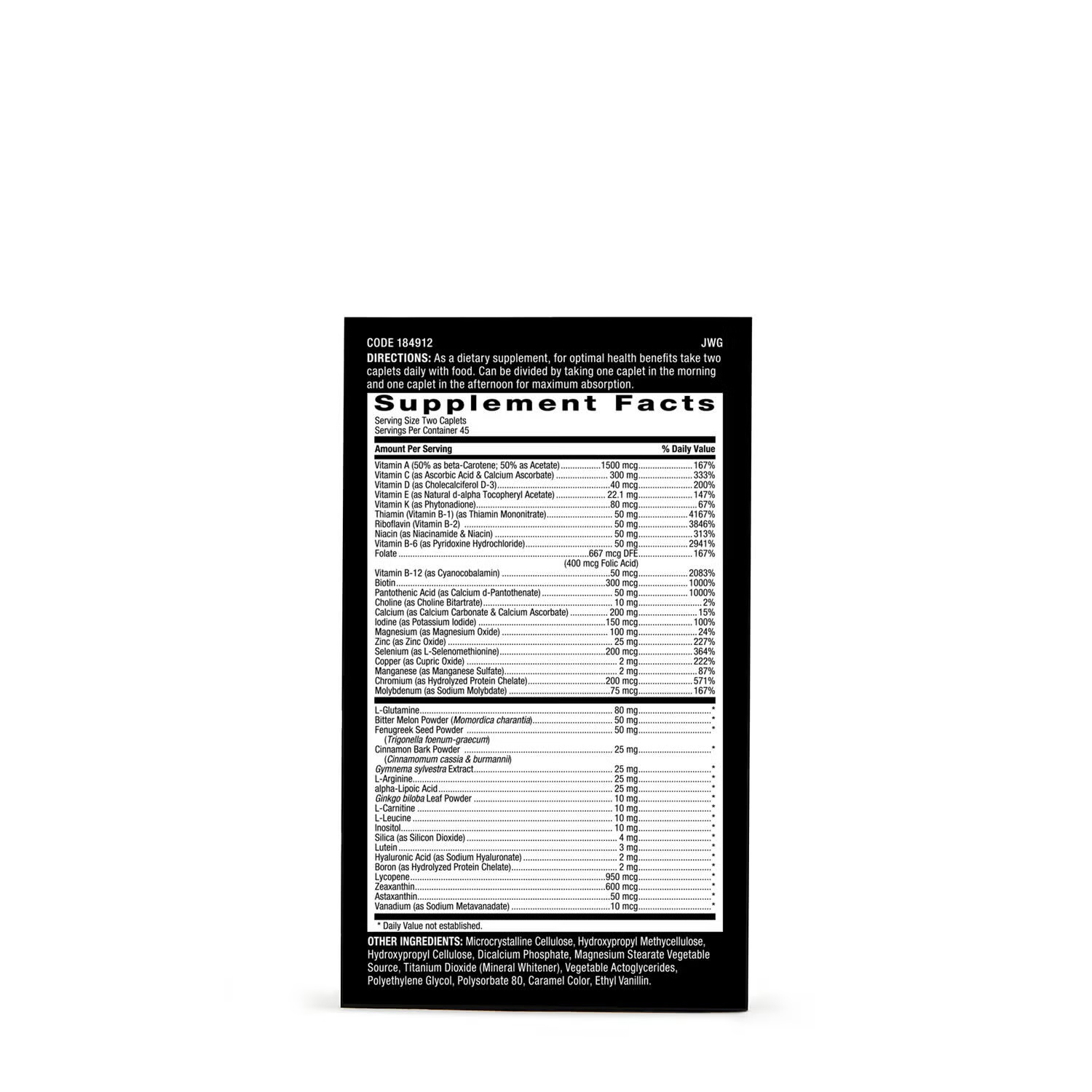 Diabetic Support - 90 Caplets (45 Servings) 3 Diabetic Support - 90 Caplets (45 Servings)