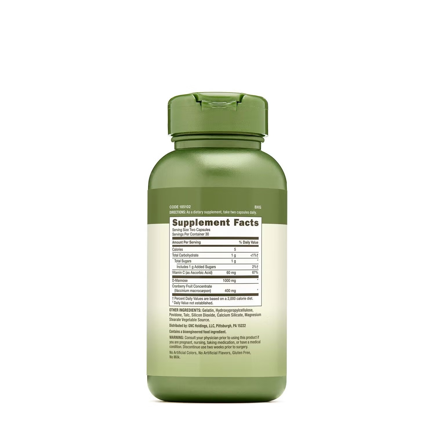 Cranberry & D-Mannose - 60 Capsules (30 Servings)