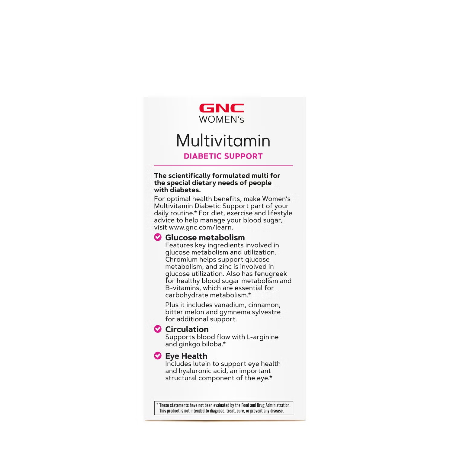 Multivitamin Diabetic Support - 90 Caplets (45 Servings)
